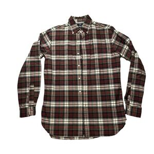 Ralph Lauren Men's Size Small Red Plain Button Down Shirt